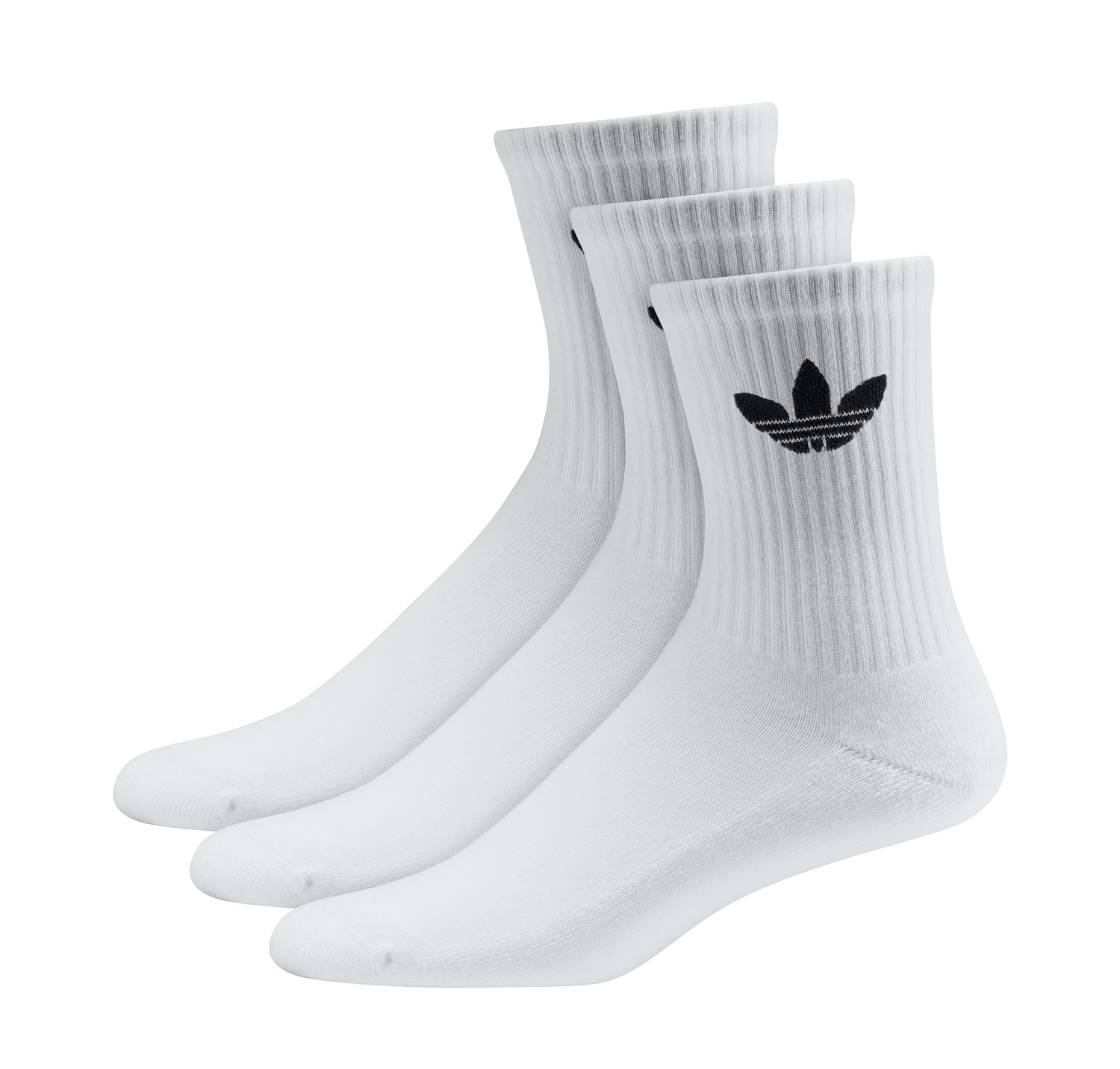 adidas Originals Mid Cut Sock 3Pack - White