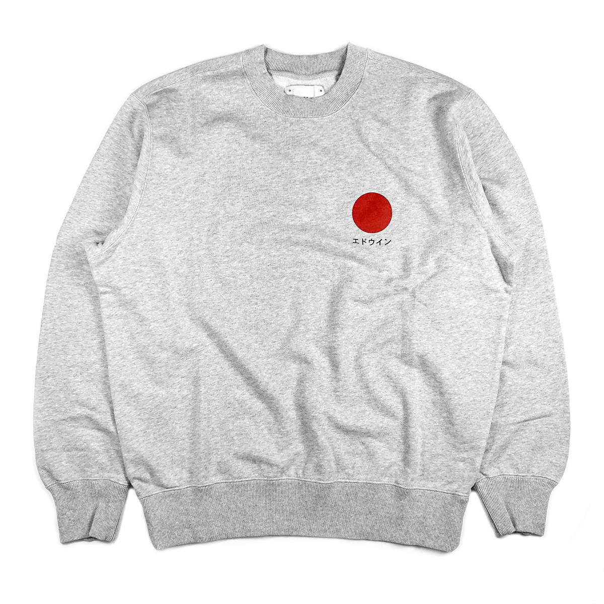 Japanese Sun Crewneck Sweatshirt - Grey Marl