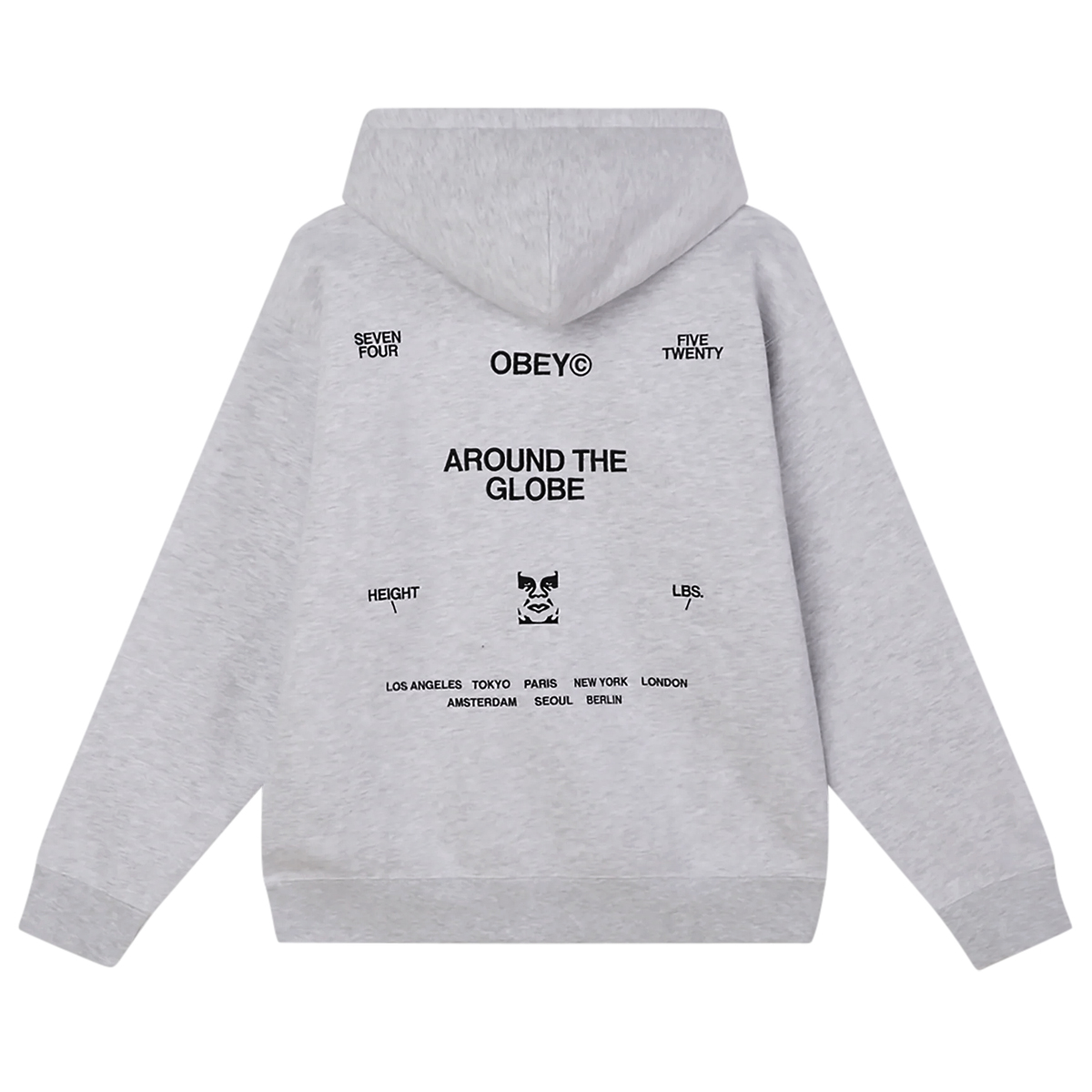 Obey Business - Classic Fit Hoodie - Ash Grey