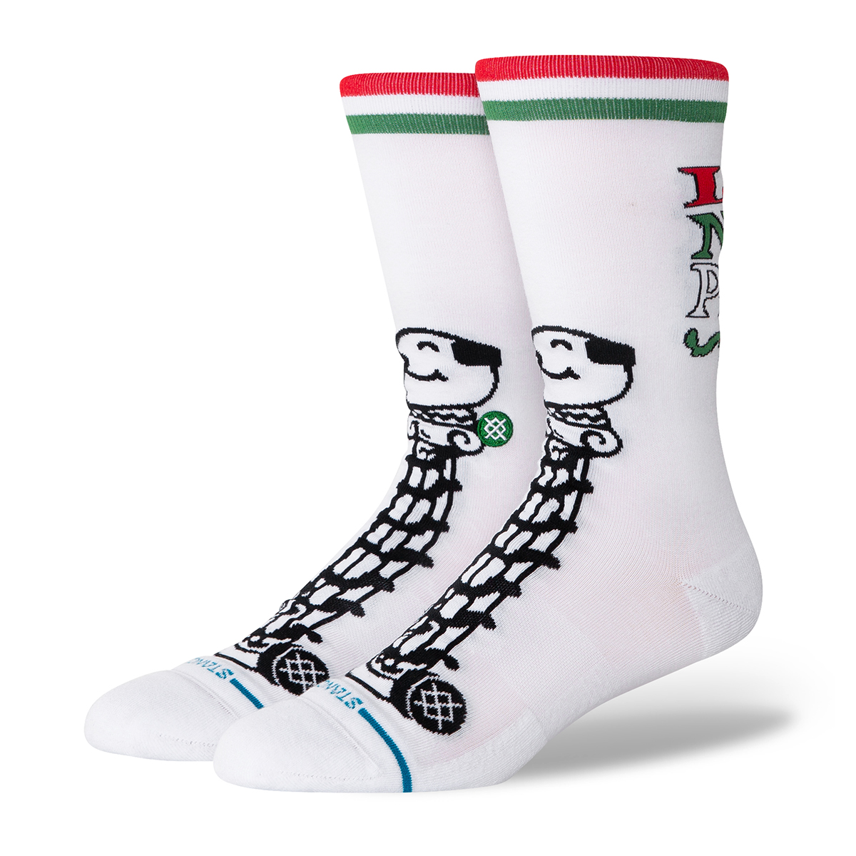 Little Neros Crew Socks - Home Alone - White
