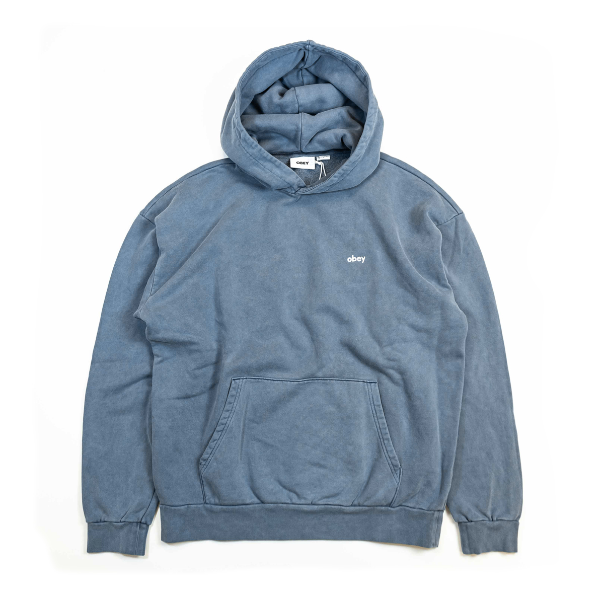 Lowercase - Pigment Dyed Oversized Fit Hoodie - Coronet Blue