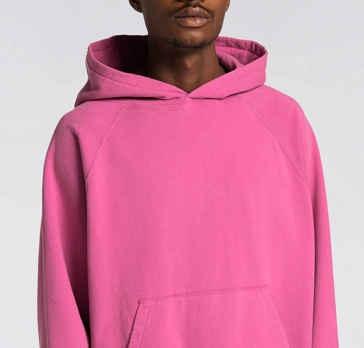 EDWIN Raglan Sleeve Hoodie - Made In Japan - Bo Tan Pink detail