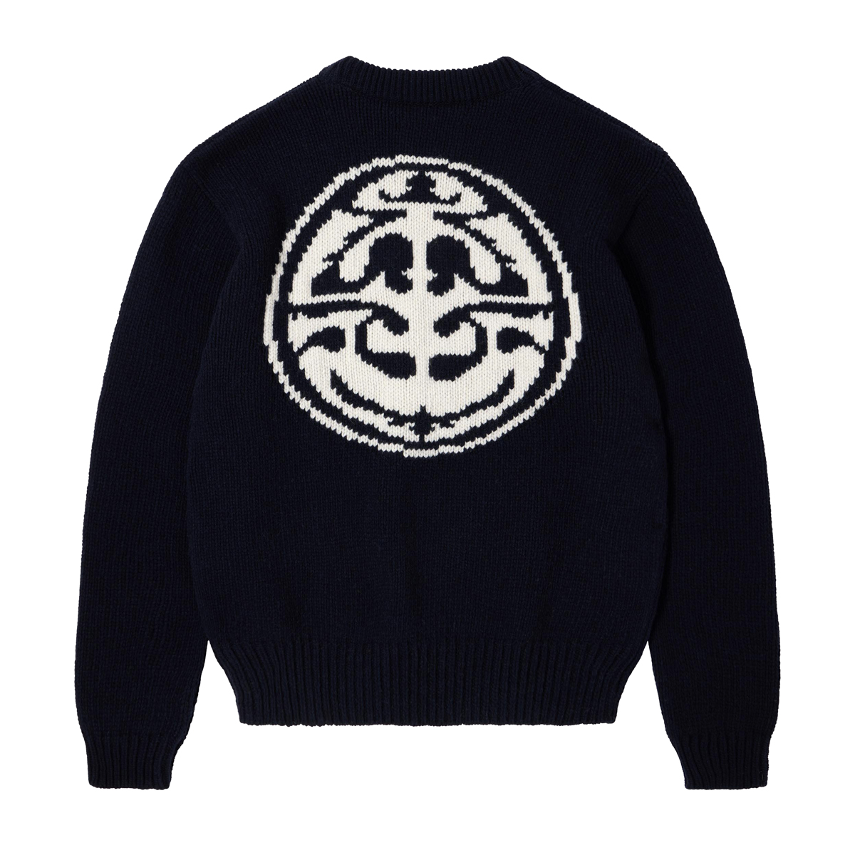 Ellis Strick Sweater - Boxy Fit - Navy