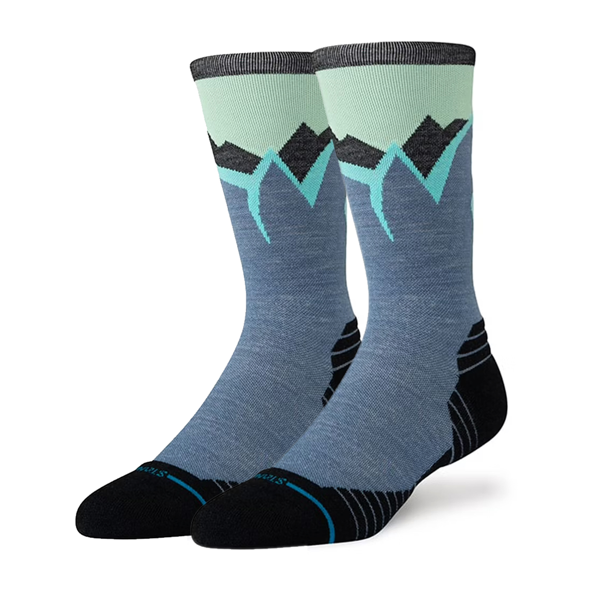 Icy Mountain - Running Merino Wool Socke - InfiKnit - Indigo