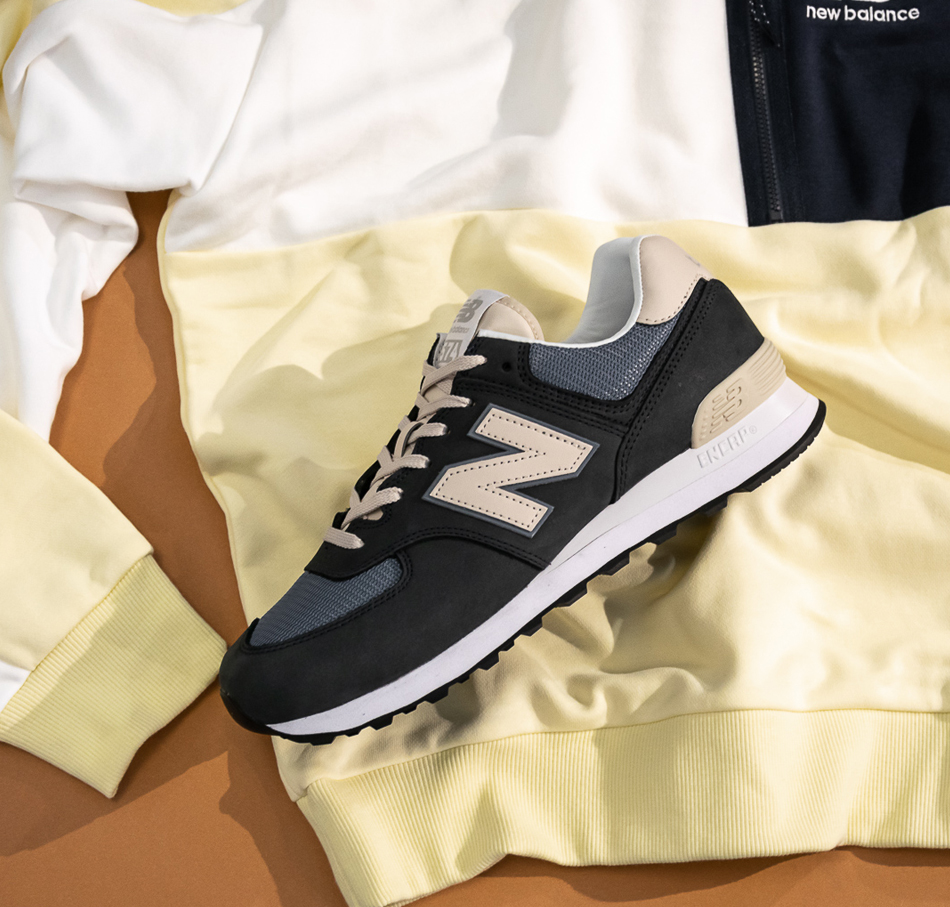Blaugrauer New Balance 574 Premium 