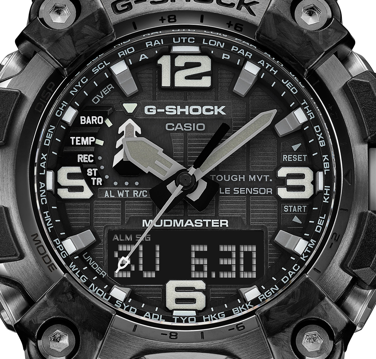 G-SHOCK GWG-2000-1A3ER - Mudmaster - Black detail