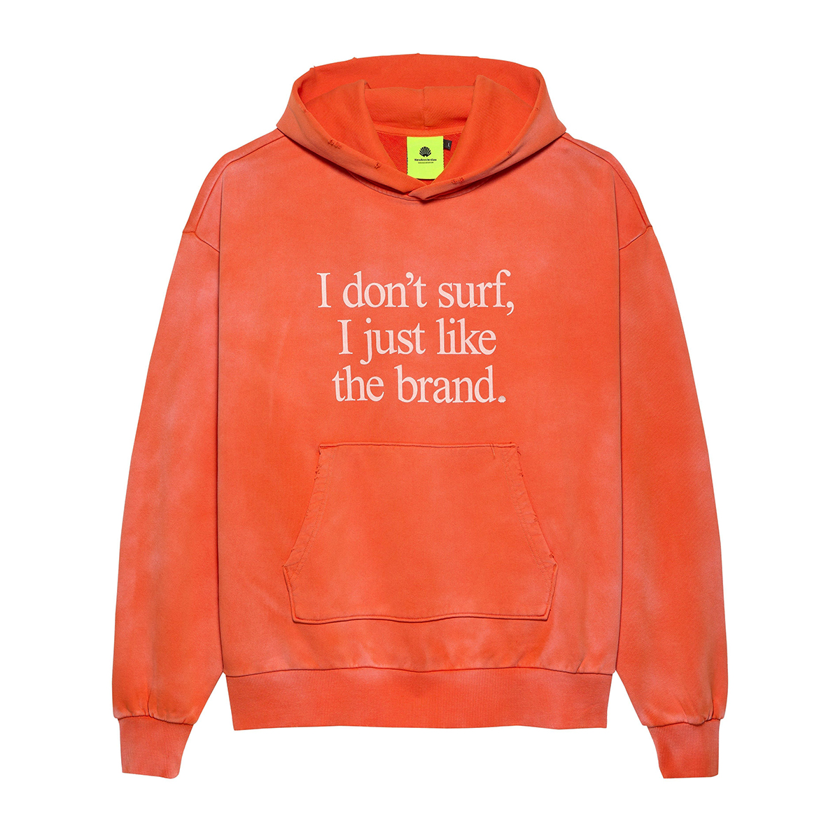 I Don't Surf Hoodie Washed - Oversized - Purred Pumpkin