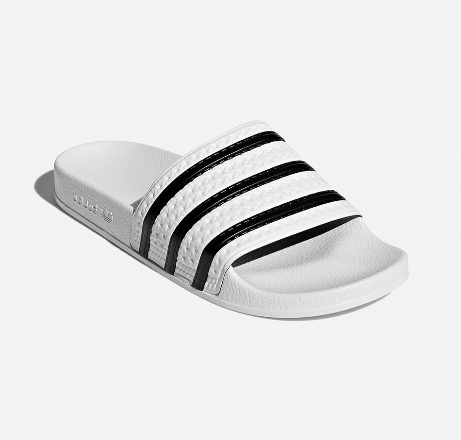 adidas Originals Adilette - White Black