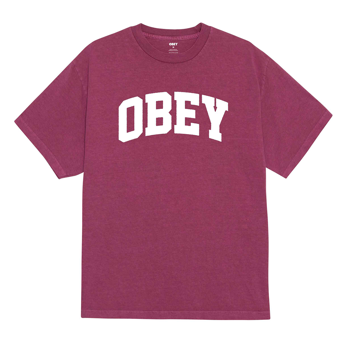 Collegiate - Pigment Dyed T-Shirt - Berry