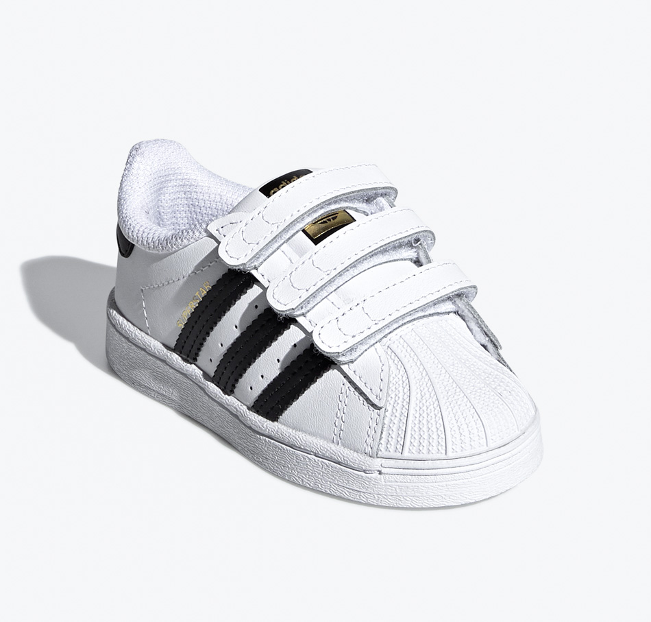 adidas Originals Superstar Strap Toddler - White Black