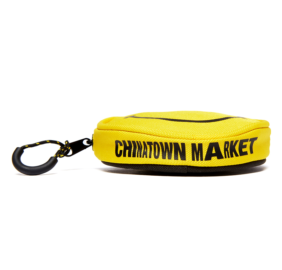 Chinatown Market Smiley Clip Bag - Yellow Black