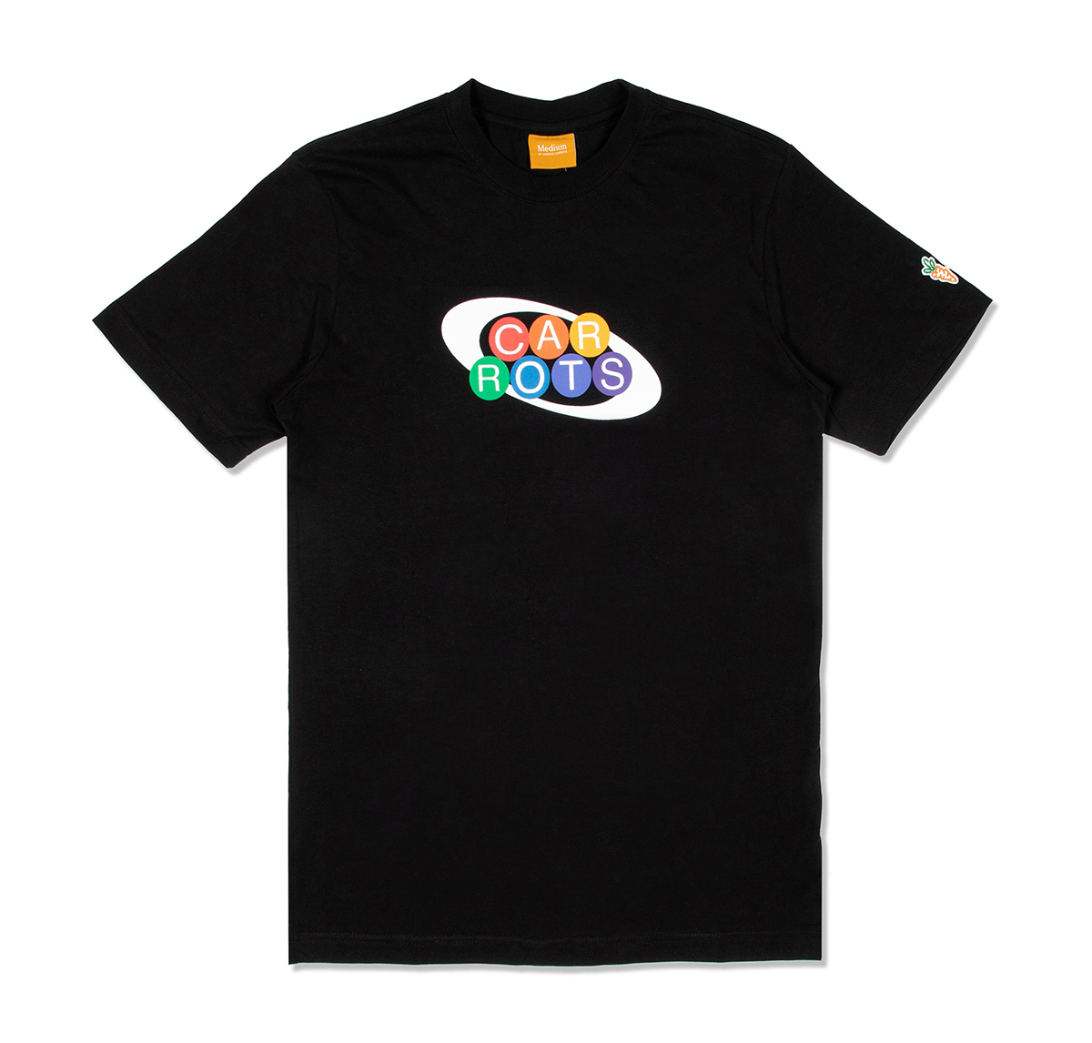 Carrots Colors Tee - Black - Front 