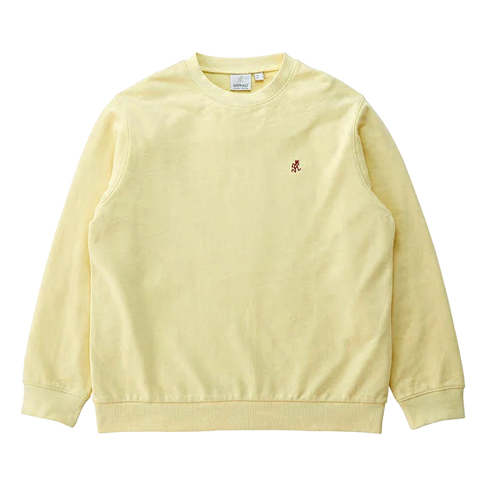 One Point Crewneck Sweatshirt - Lemon