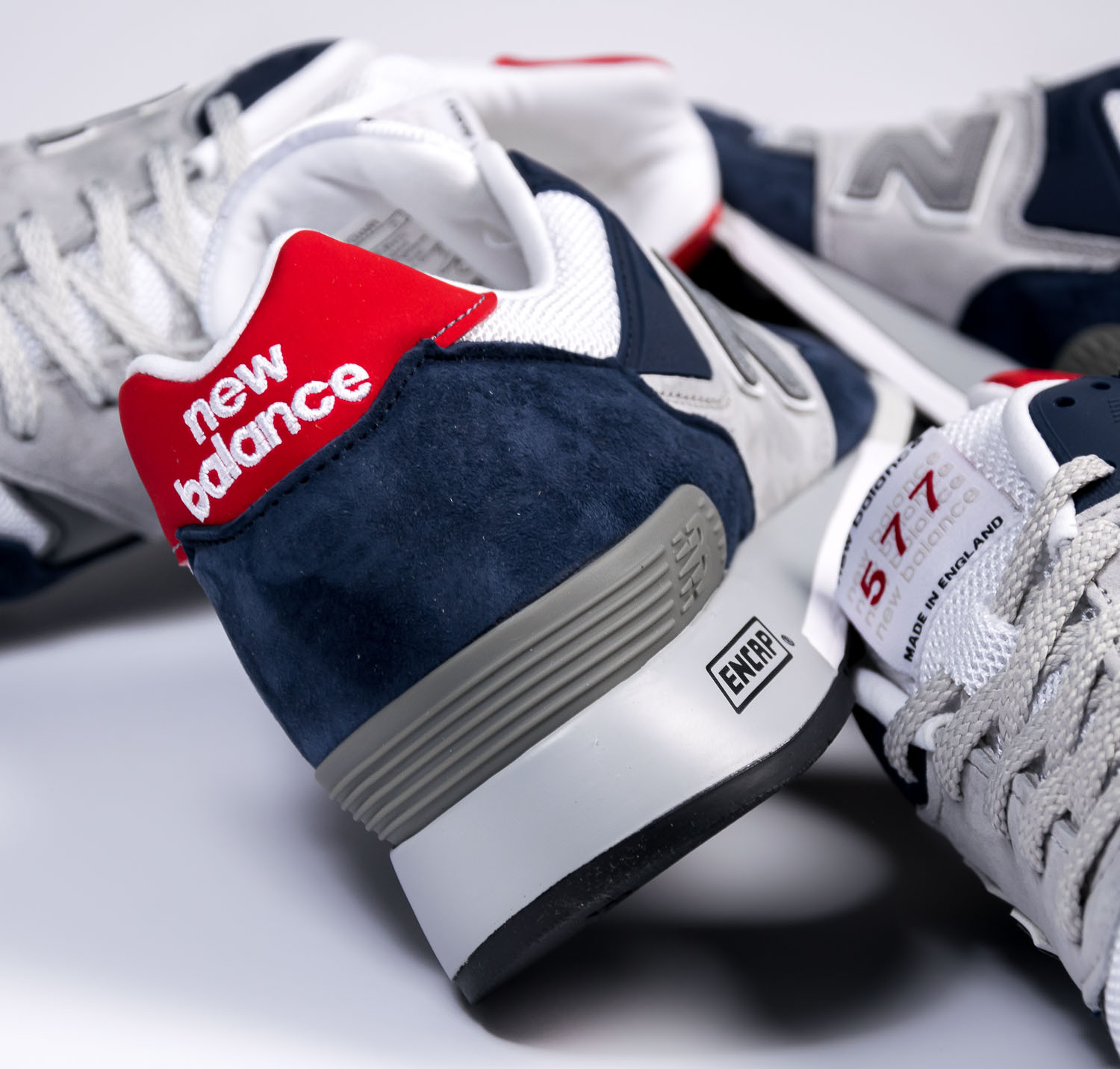 New Balance 577 - White Navy Red - Made In UK