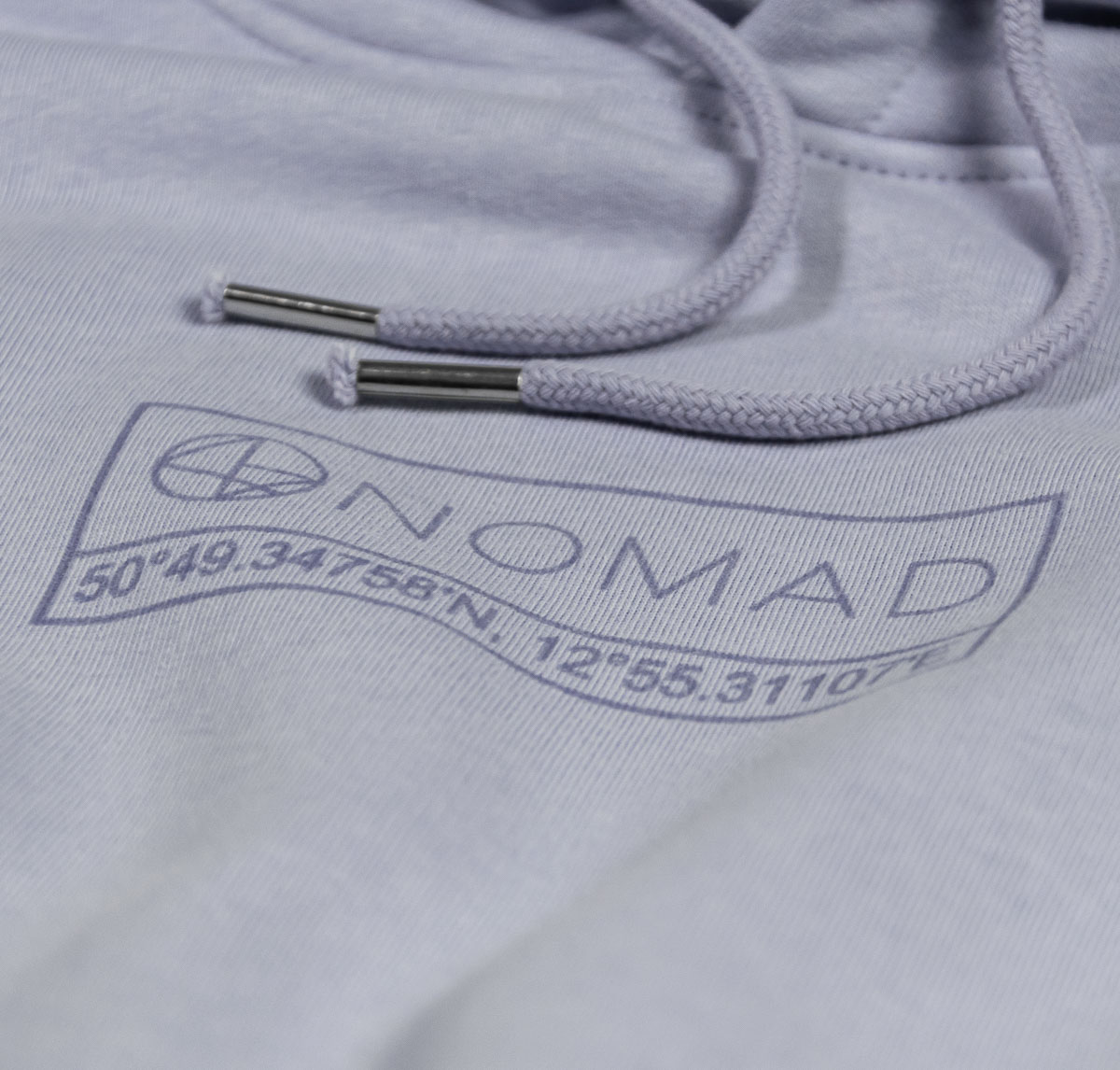 NOMAD Logo Hood - Vintage Pastels - Blue detail