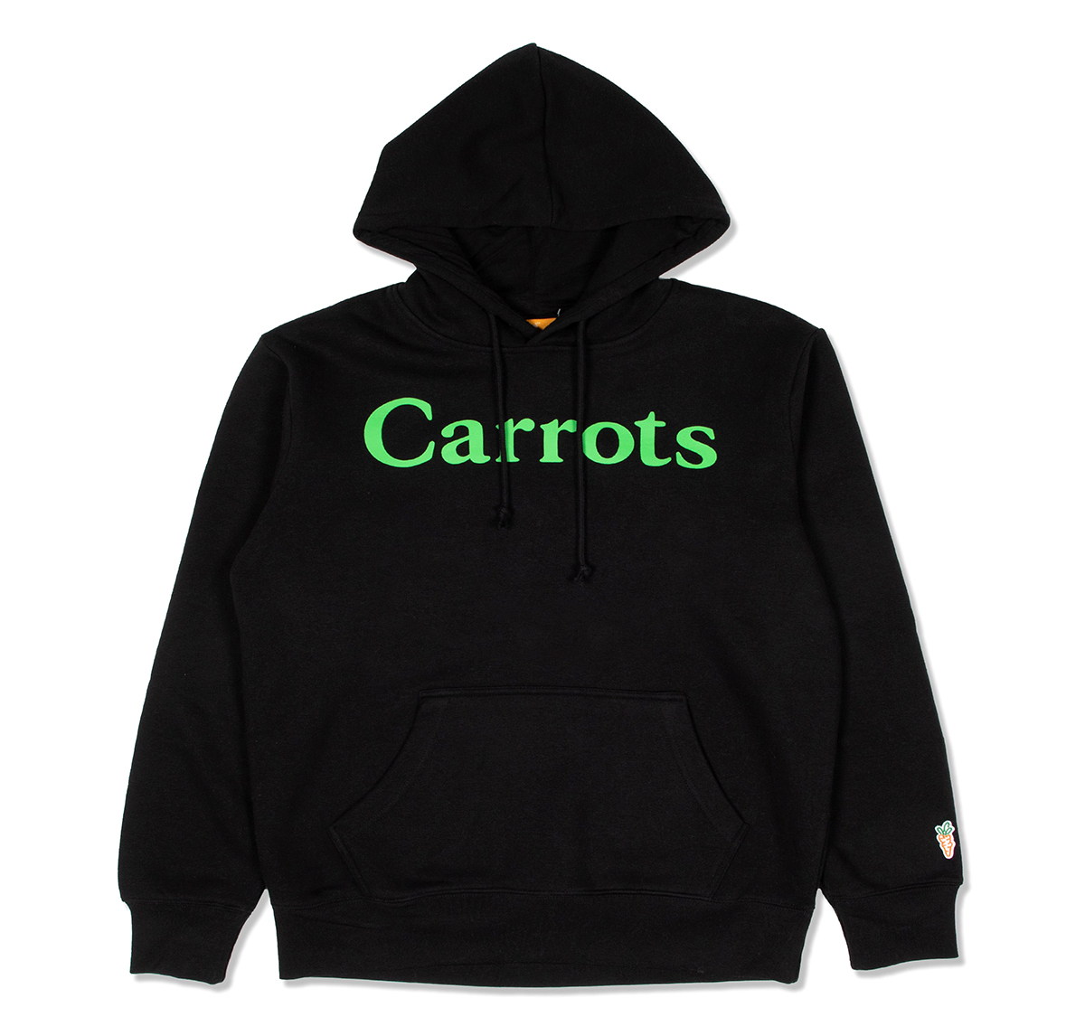Carrots Wordmark Hood - Black - Front