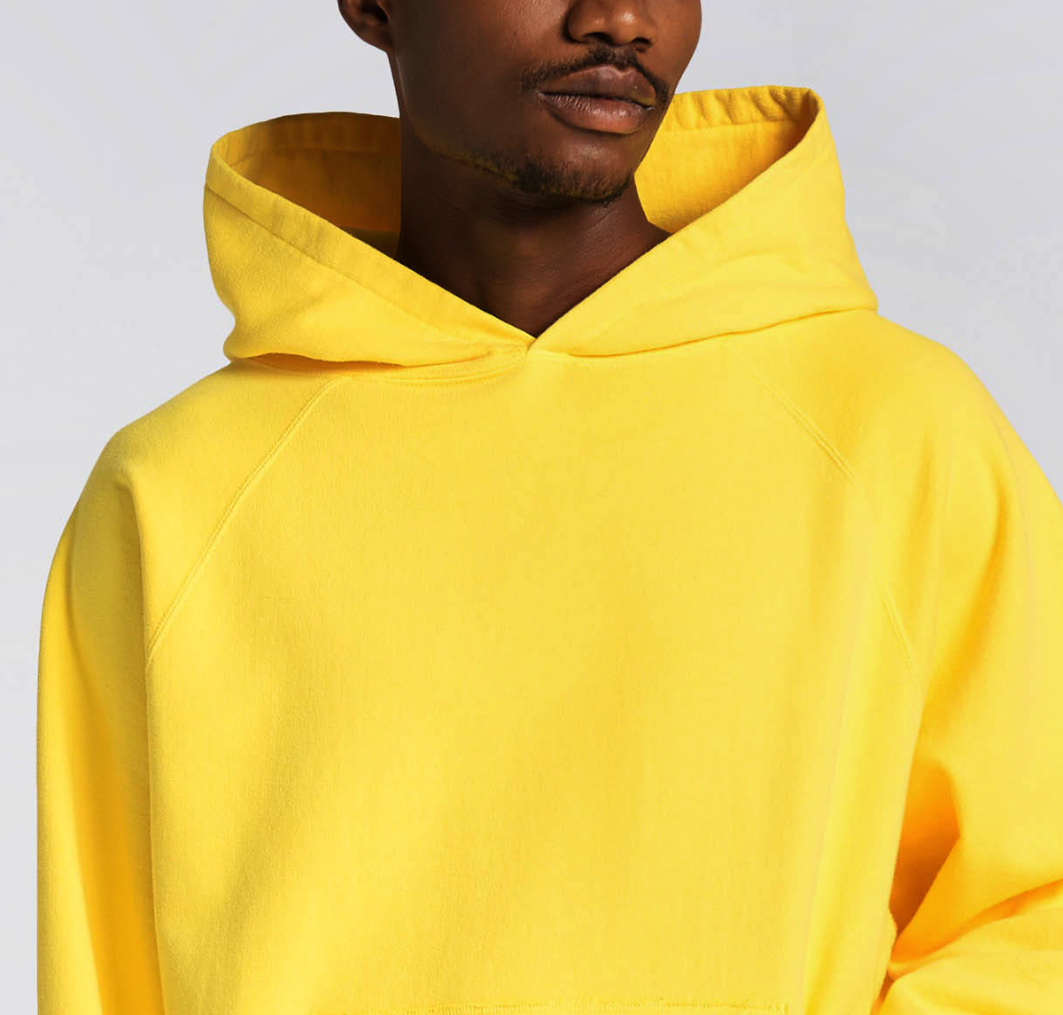 EDWIN Raglan Sleeve Hoodie - Made In Japan - Kiku Yellow front detail