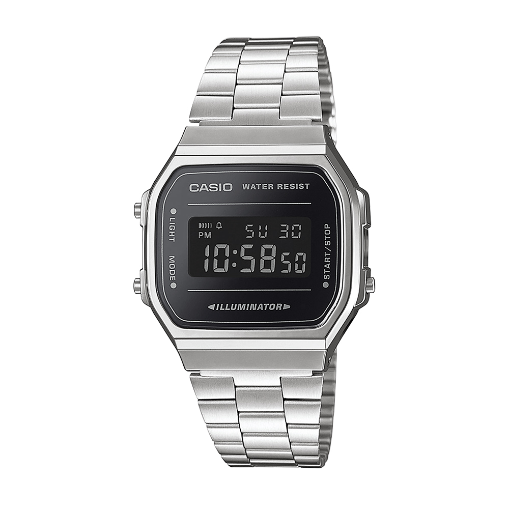 A168WEM-1 - Vintage - Silver Black