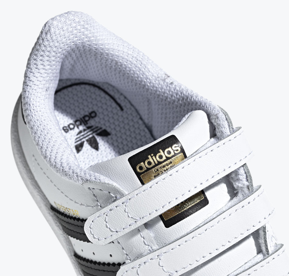 adidas Originals Superstar Strap Toddler - White Black