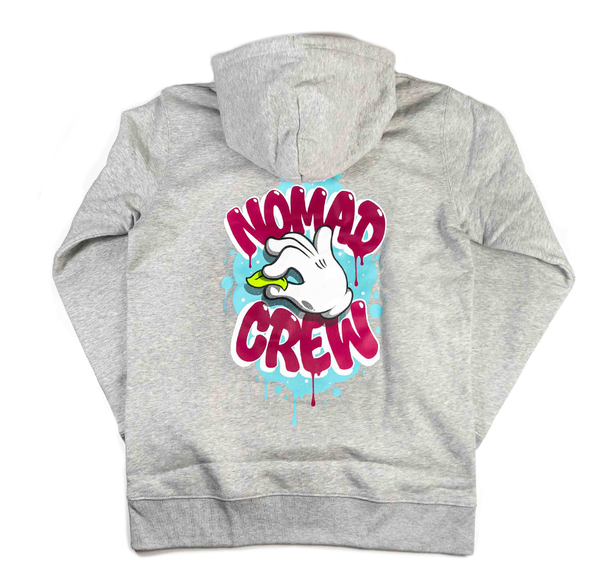 NOMAD Never Not Fresh Hood - Boogie - Heather Grey back