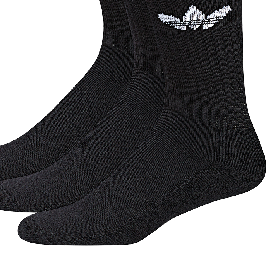 adidas Originals Trefoil Solid Crew Sock 3Pack - Black