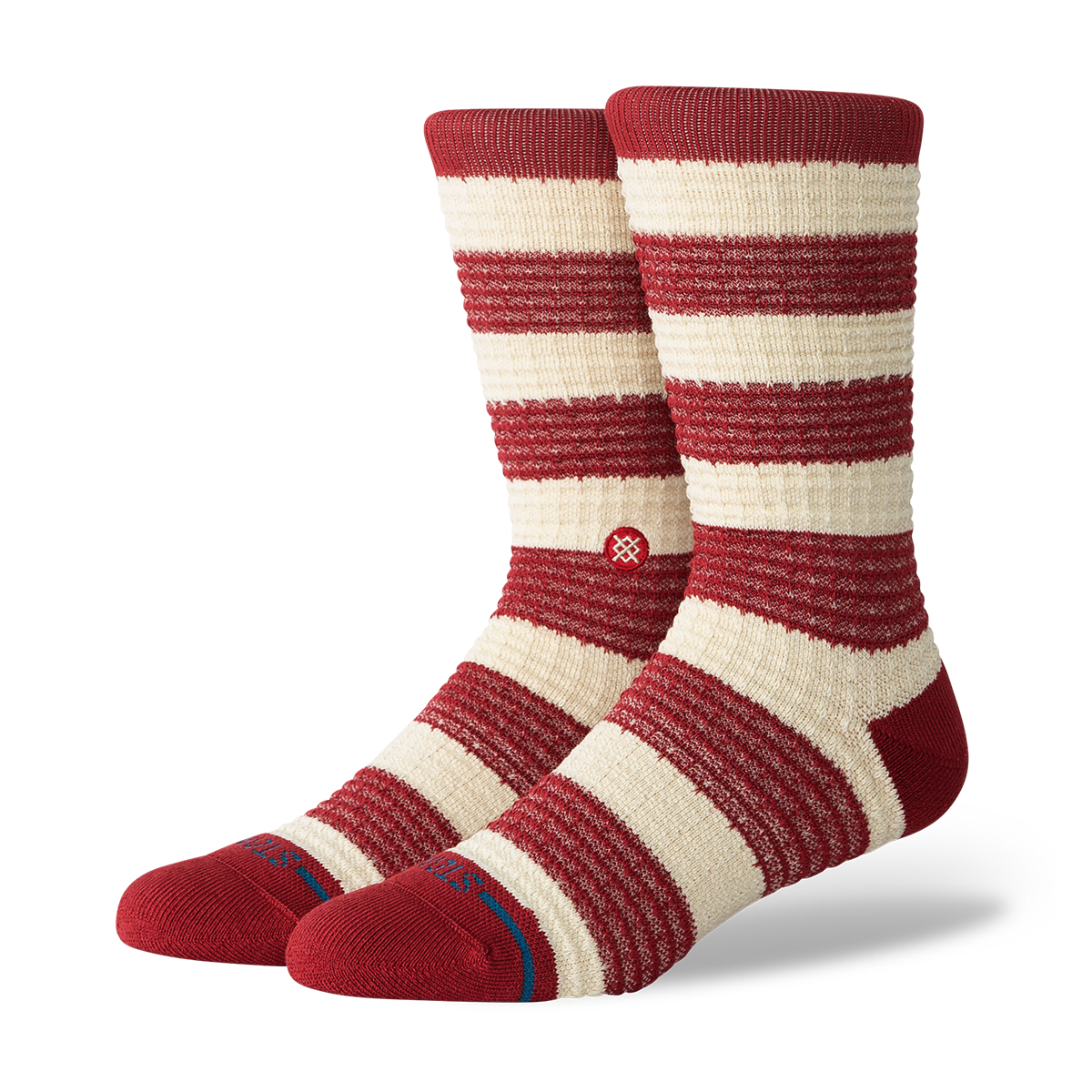 Peppermint Waffle Crew Socke