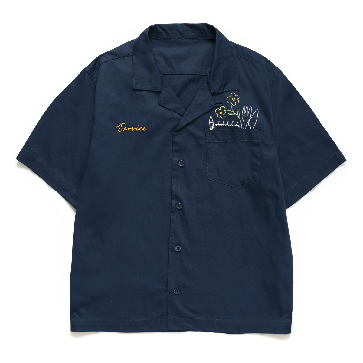 Light Twill Necessities Short Sleeve Shirt - Navy