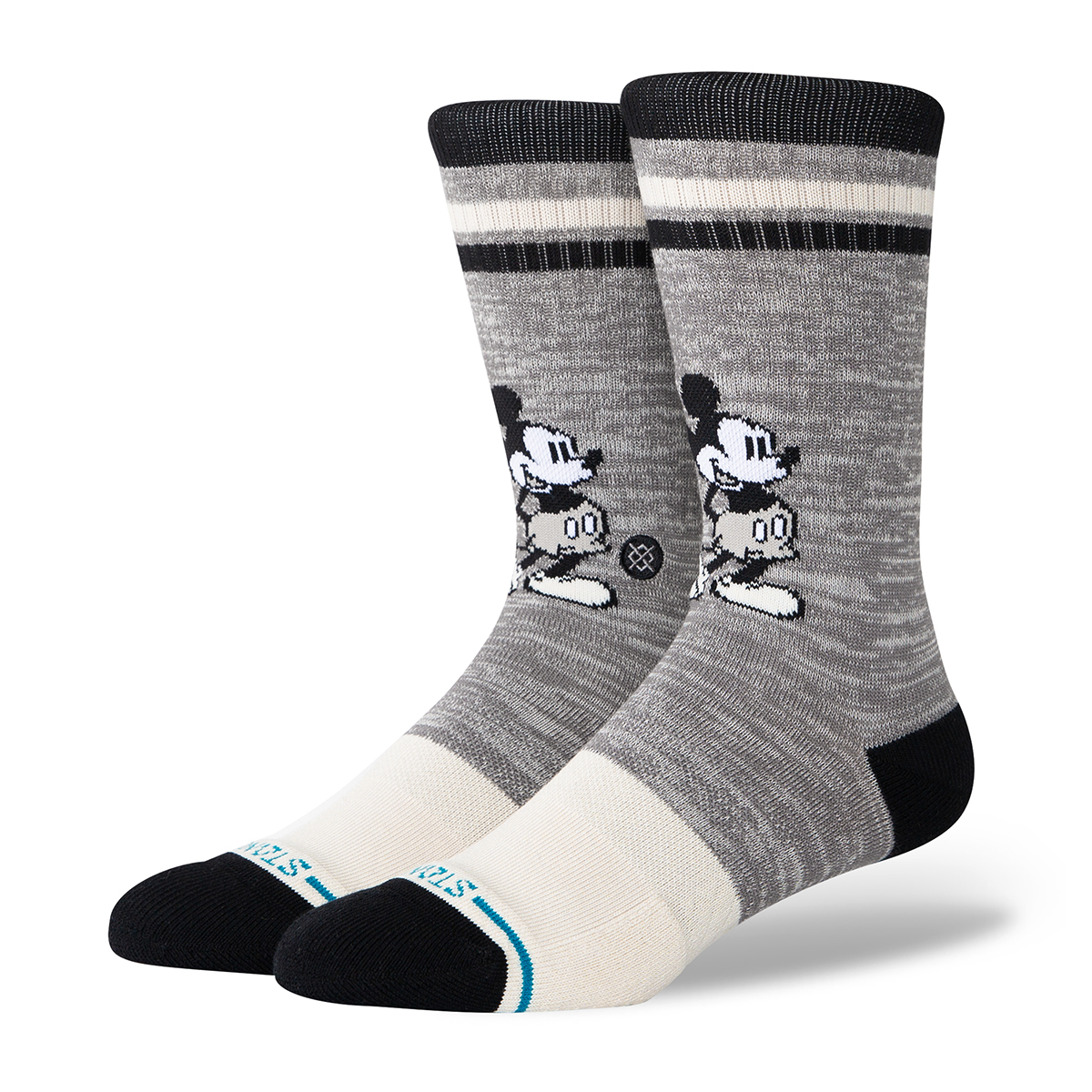 Vintage Mickey 2 Crew - Disney - Grey