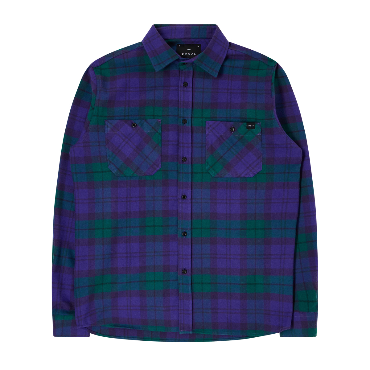 Millenium Heavy Flanell Shirt - Regular Fit - Green Purple