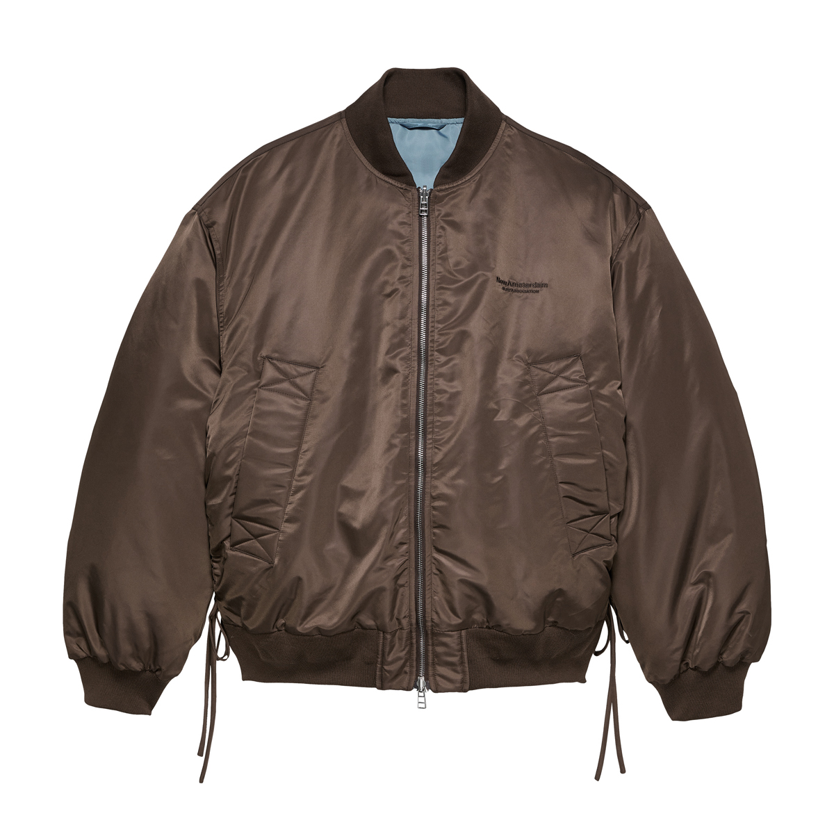 Reversible Bomber Jacket - Brown