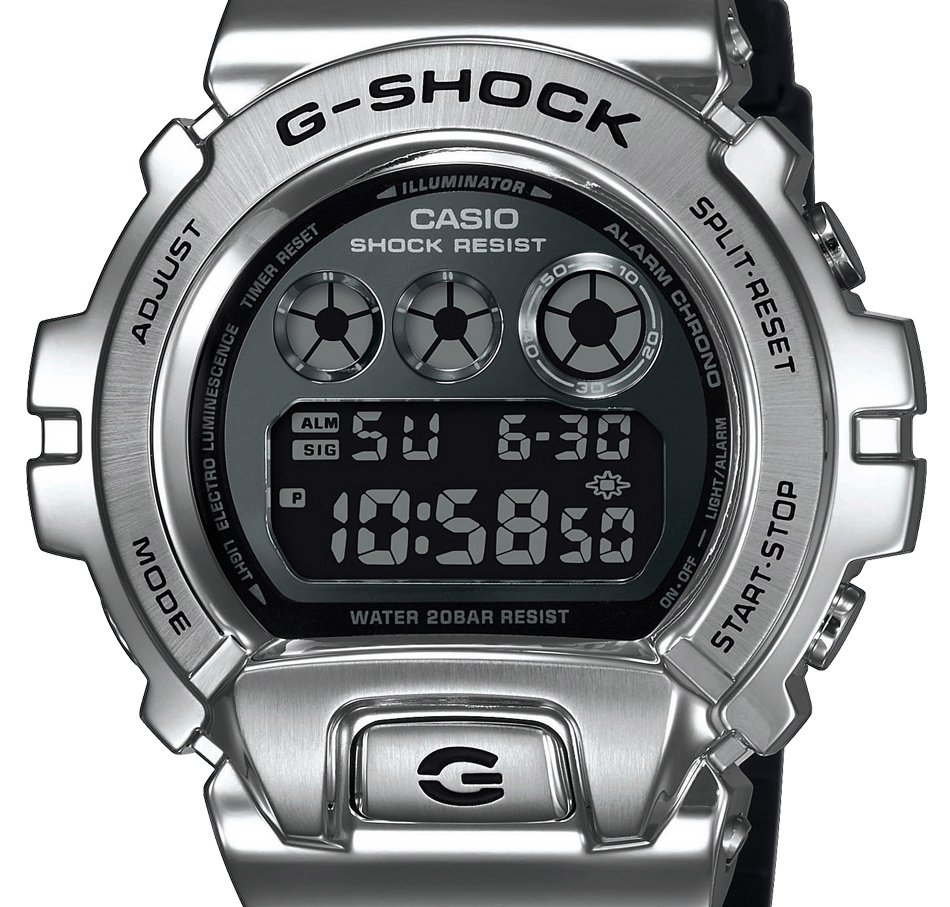 G-Shock GM-6900-1ER - Metal Covered - 25th Anniversary - Silver