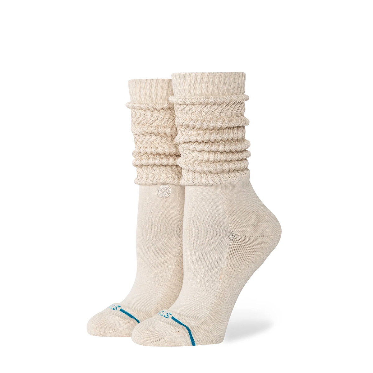 Icon Slouch Crew Socks - Oatmeal