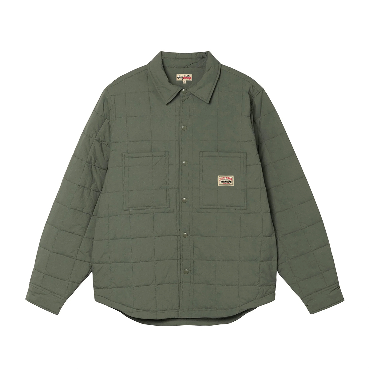 Quilted Fatigue Shirt - Green