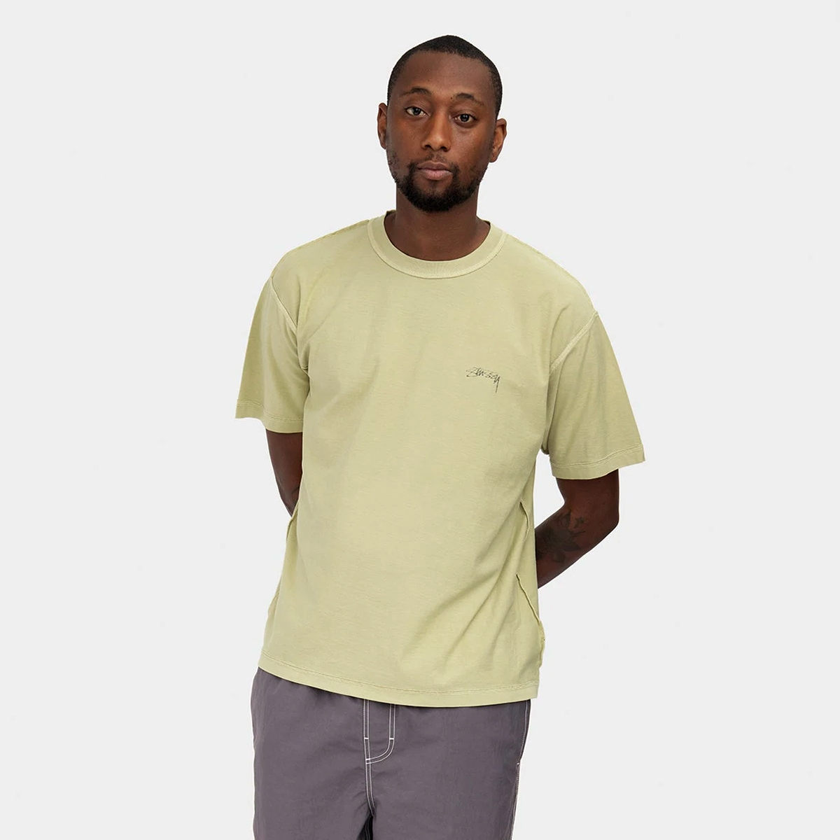 Pigment Dyed Inside Out T-Shirt - Olive