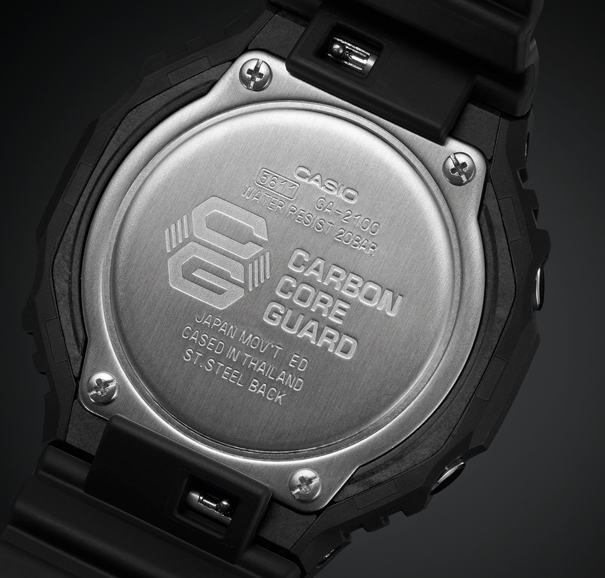 G-Shock GA-2100-1A1ER - Black detail