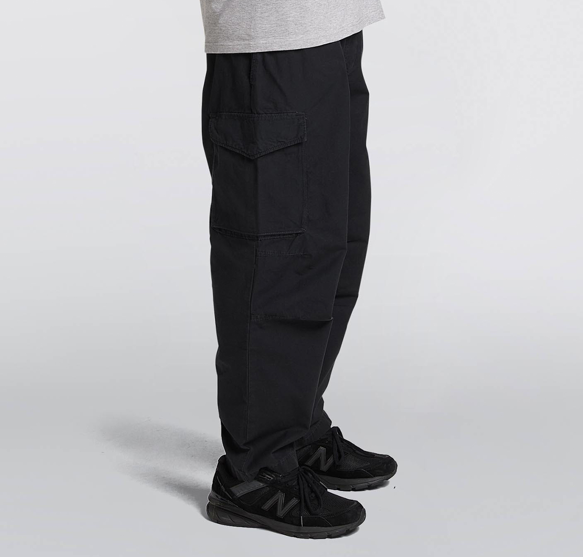 EDWIN Squad Pant - Rip Stop - Black Garment Dyed side