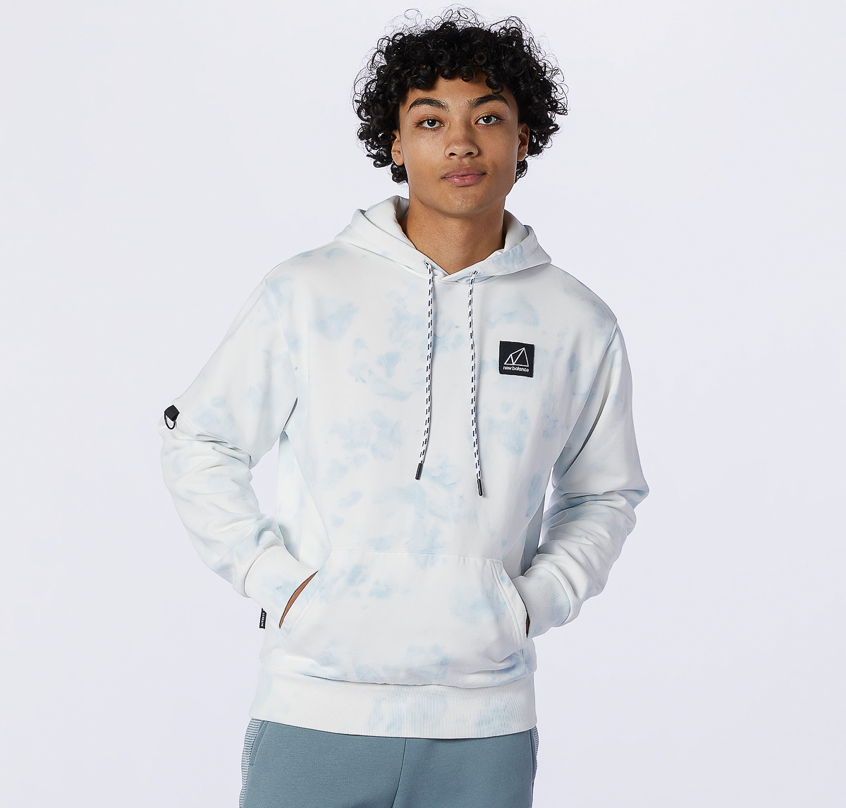 New Balance All Terrain Hoodie Tie Dye - White Ice front