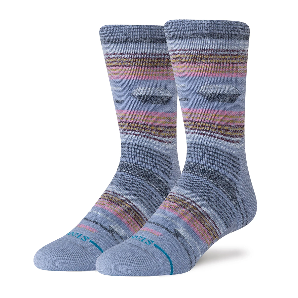 Fork In The Road - Performance Merino Wool Socke - InfiKnit - Indigo