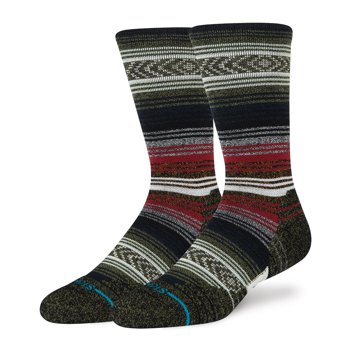 Mid Wool - Performance Socke - InfiKnit® - Black Red