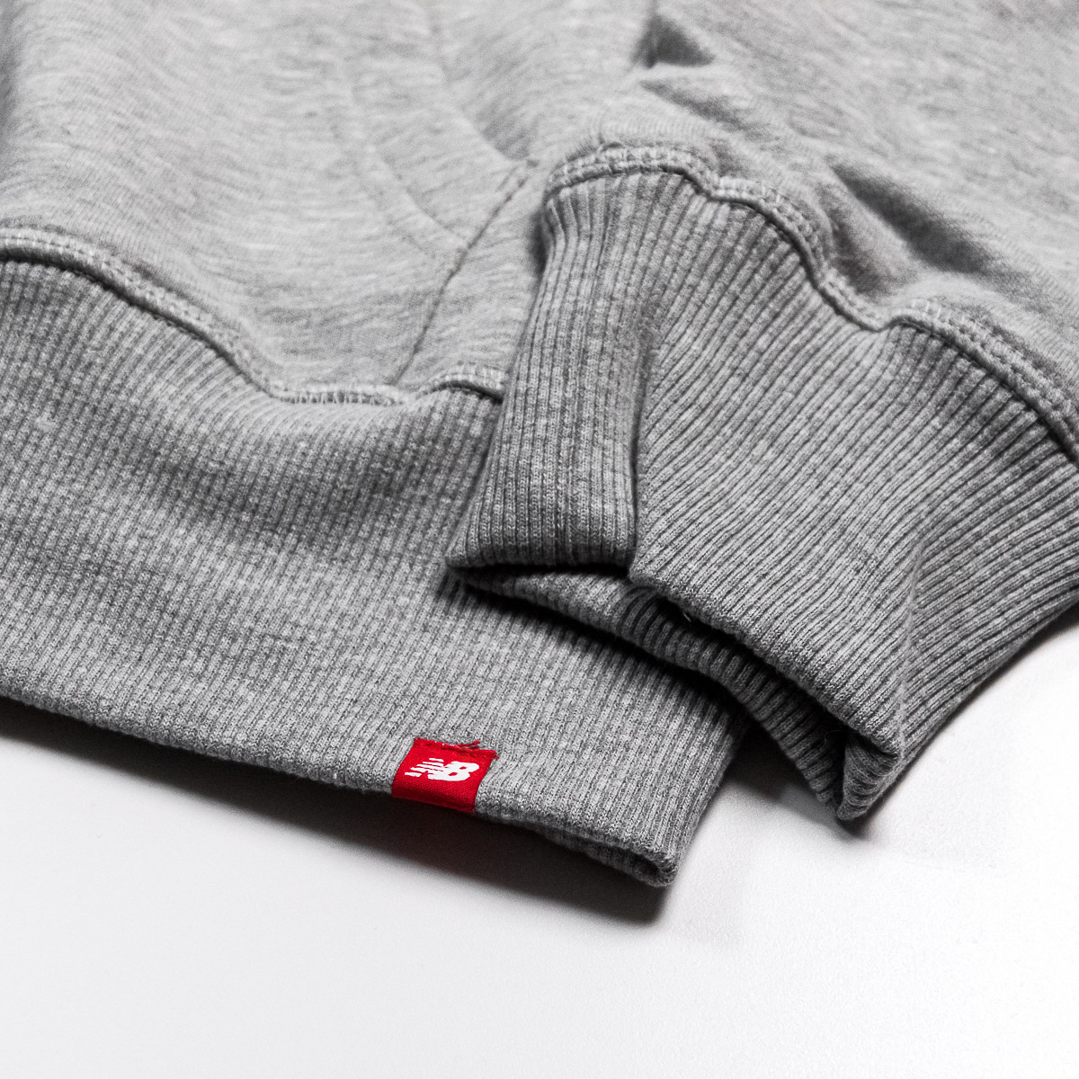 Small Logo Patch Hoodie - Athletic Grey