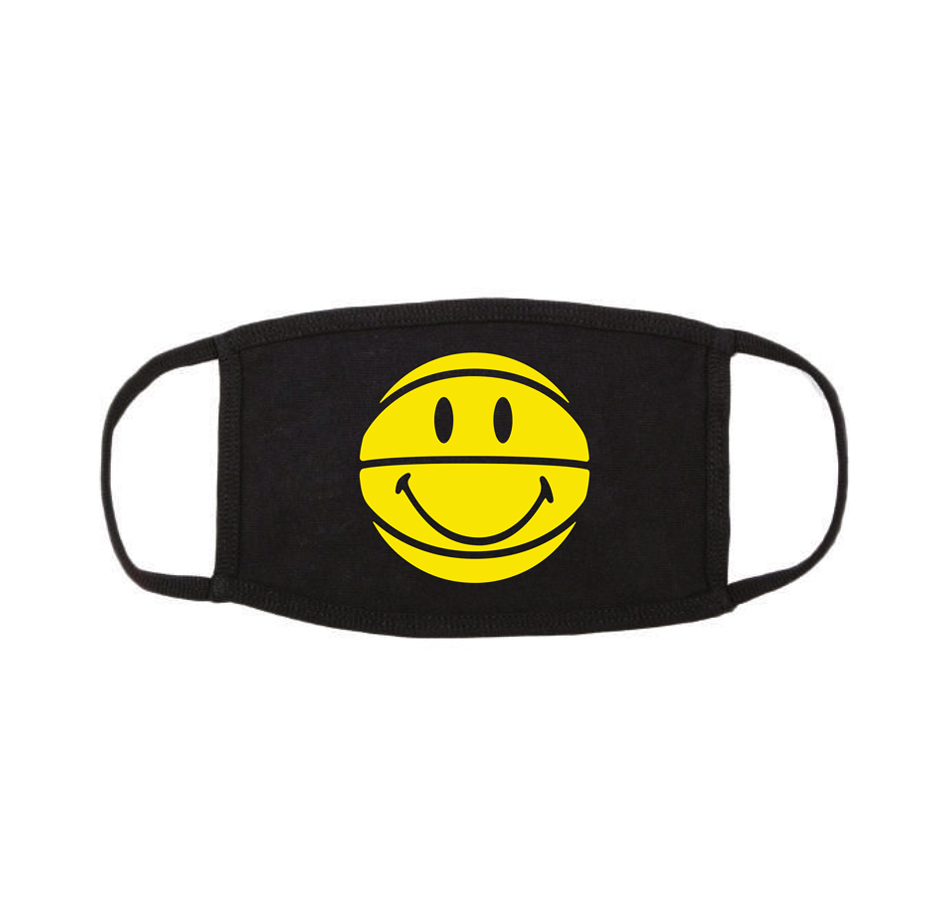 Chinatown Market Smiley Ball Face Mask - Black