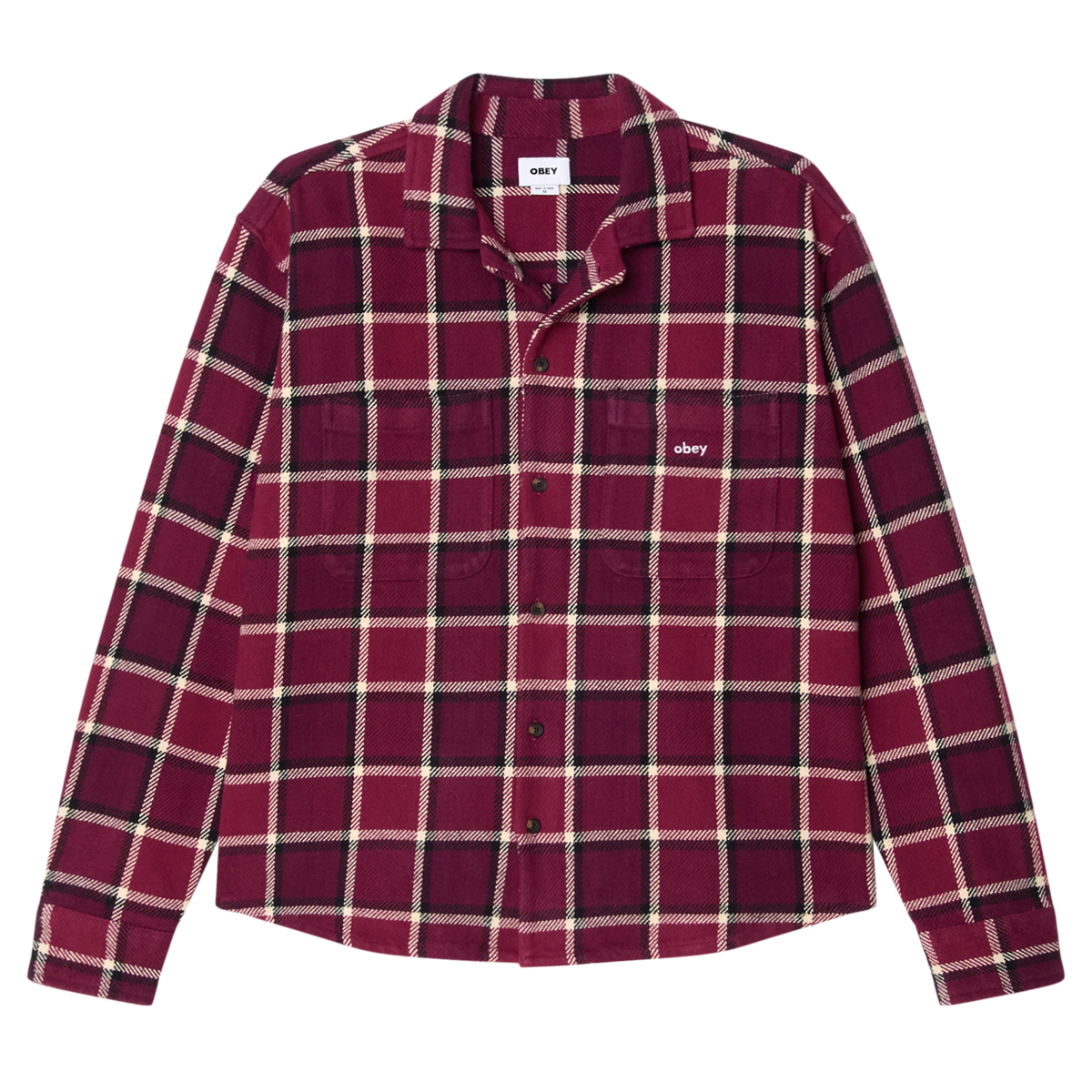 Harold Woven Shirt - Burgundy