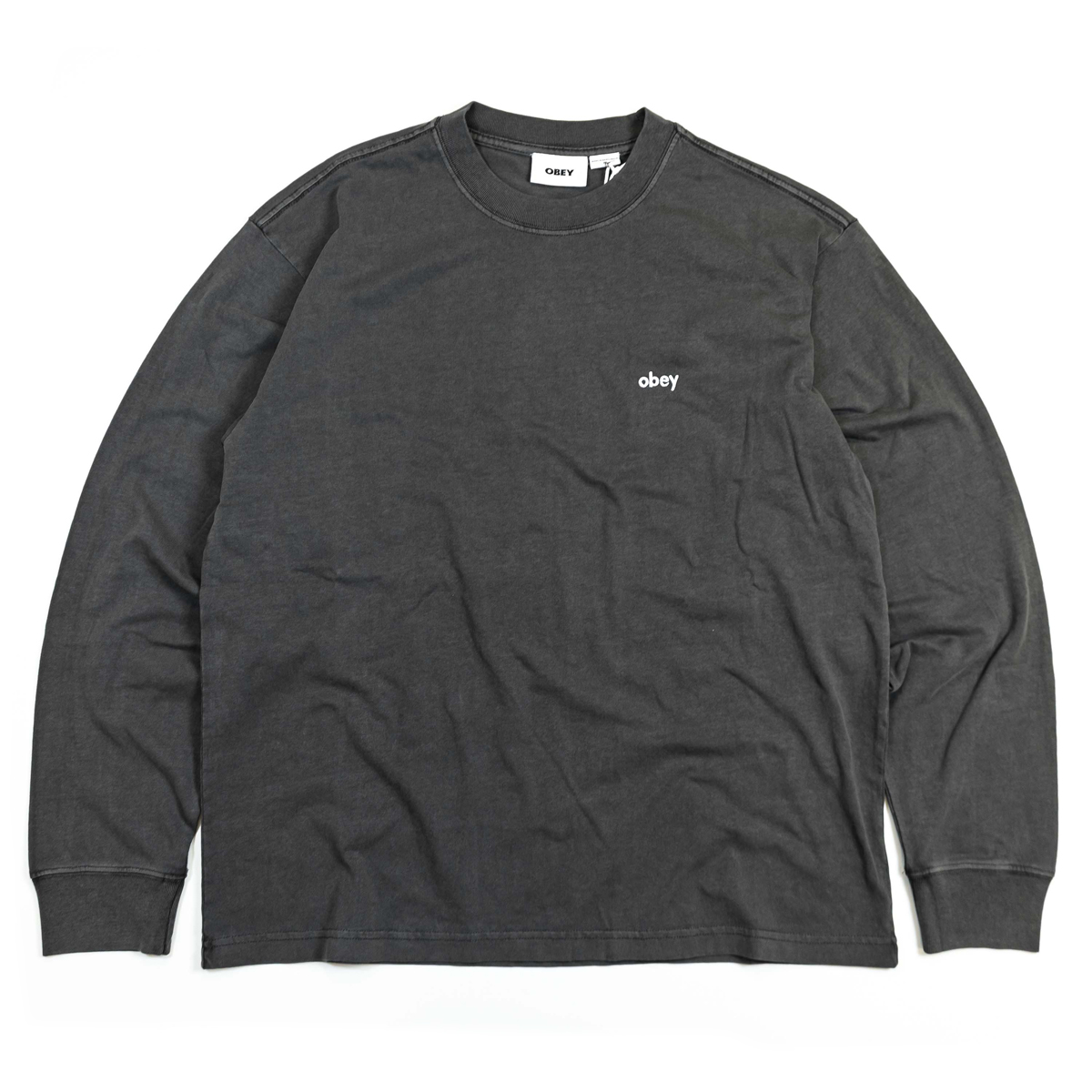 Lowercase - Pigment Dyed Longsleeve T-Shirt - Digital Black