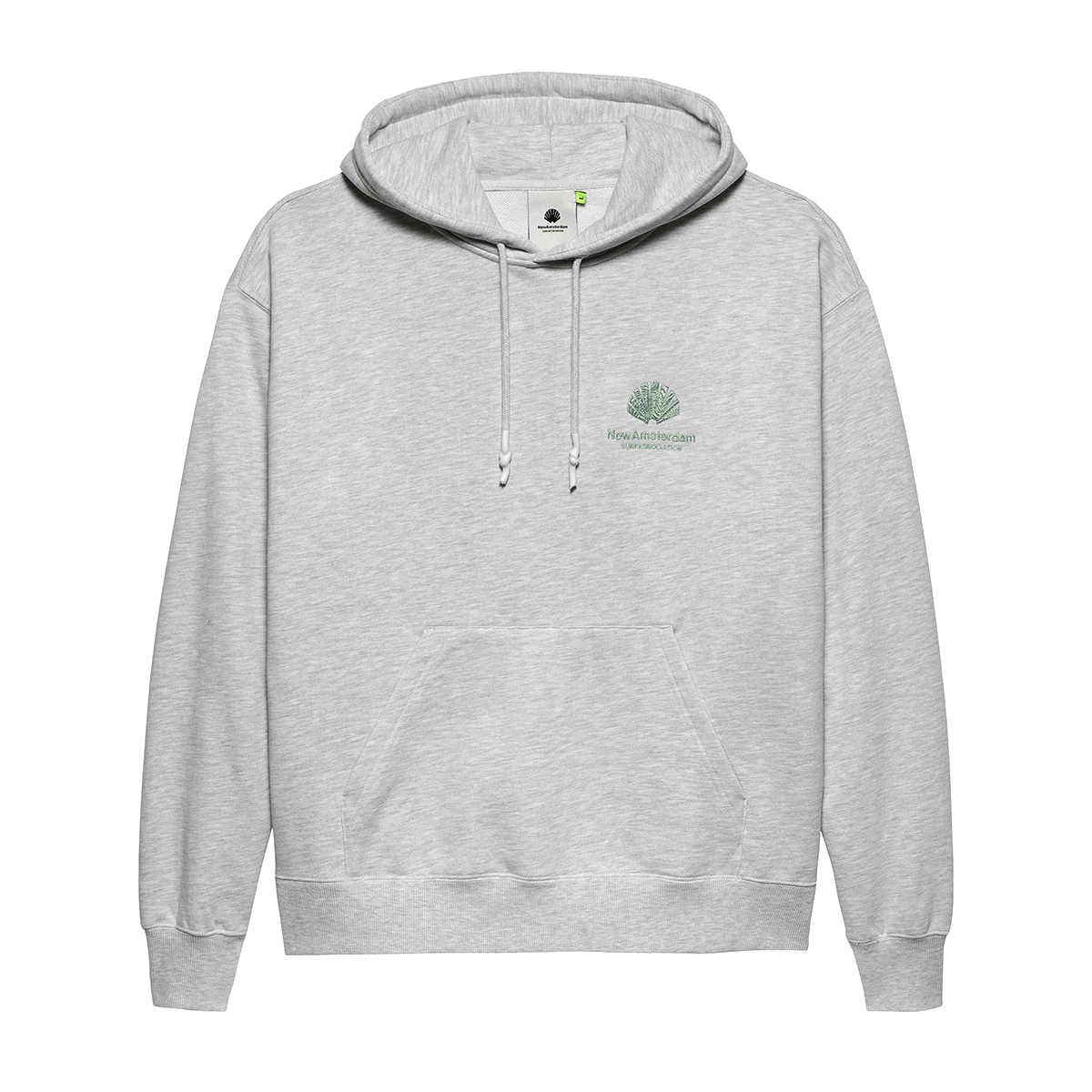 Logo Hoodie - Oversized Fit - Ash Grey Teal