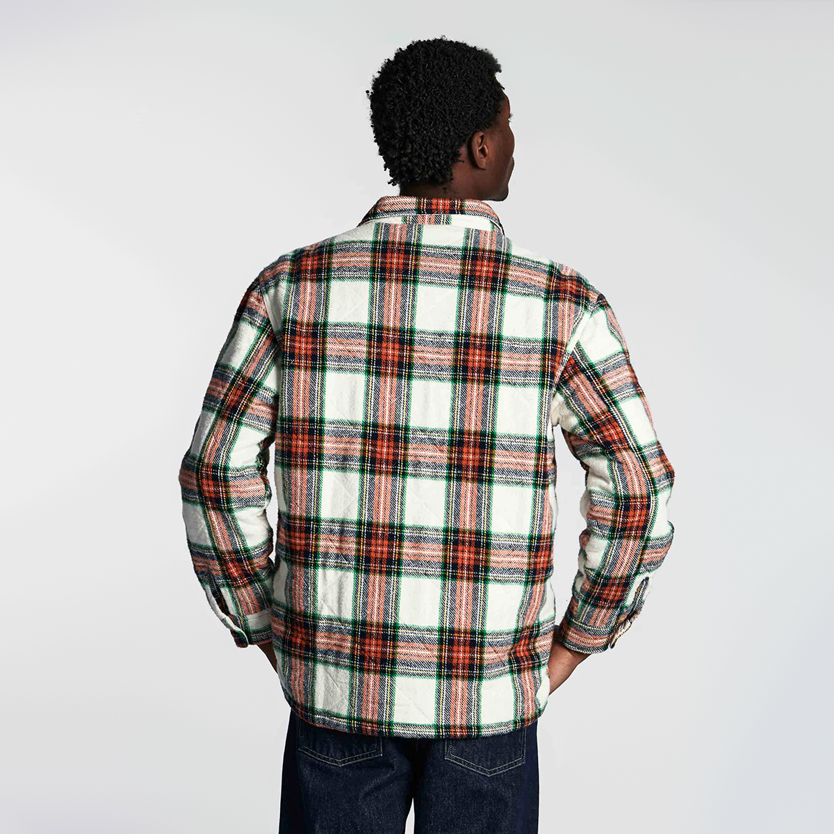 Sven Lined Flanell Shirt - White Red