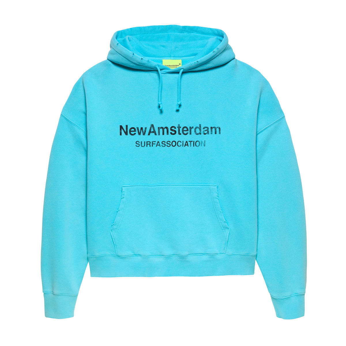 Worked Logo Hoodie - Blue