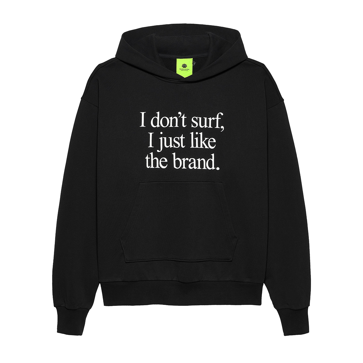 I Don't Surf Hoodie - Oversized - Black