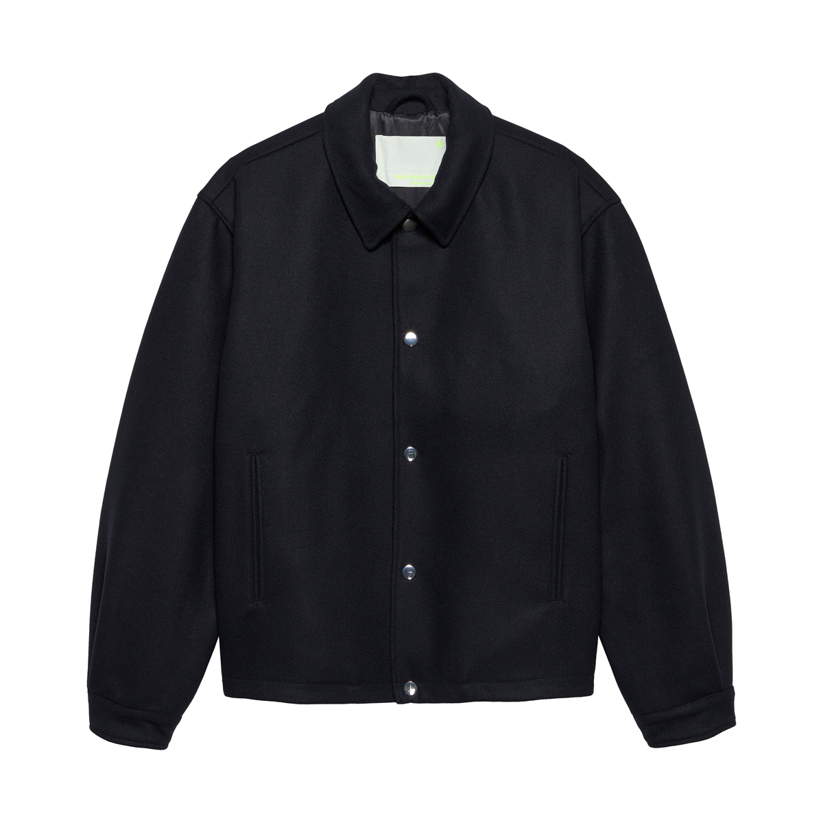 Wool Coach Jacket - Night Black