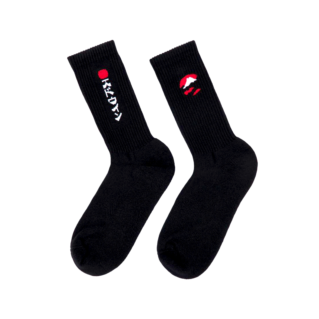 KAMIFUJI x DEMOCRATIQUE Crew Sock - Black