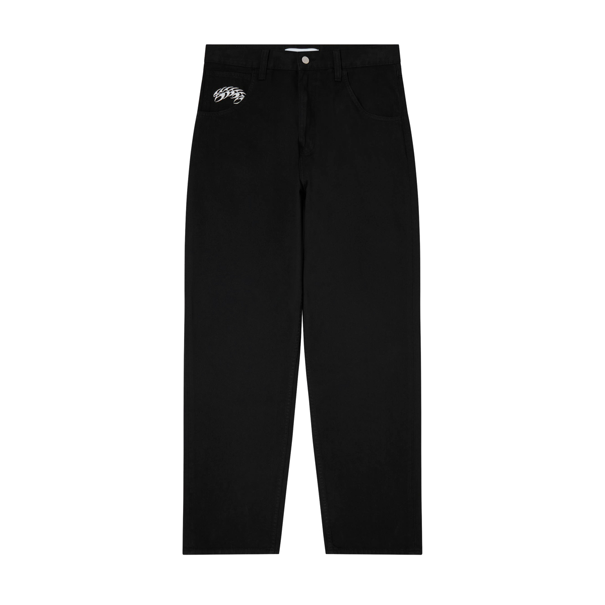 Staff Uniform Tyrell Pant - Loose Tapered - Black Garment Dyed